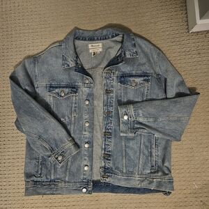 Madewell Oversized Trucker Blue Denim Jacket XL